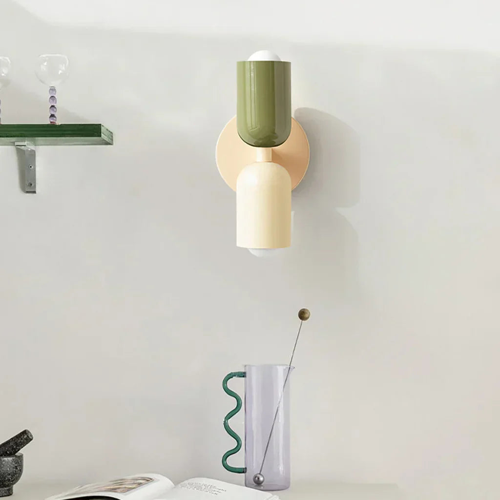 玫瑰馬卡龍風格壁燈套裝 | 1+1 免費