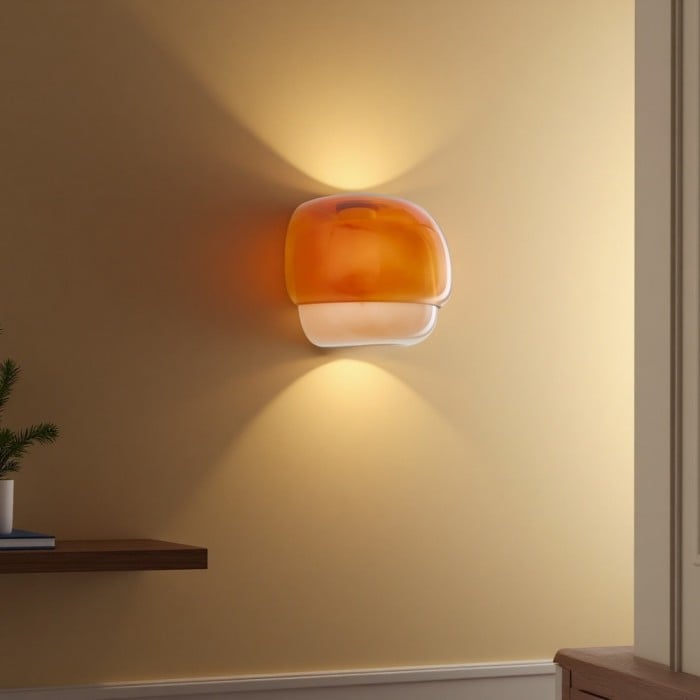 克林科 彩色玻璃双球壁灯 | 1+1 免費