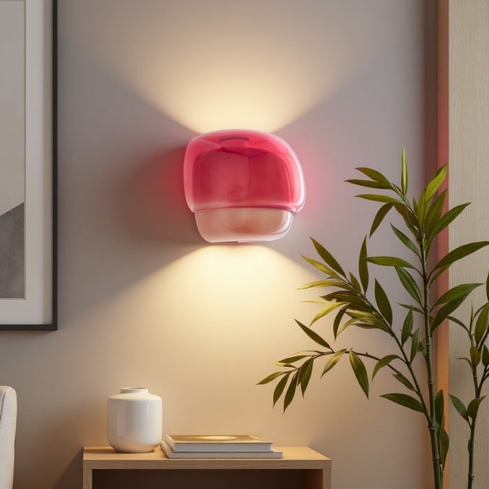 克林科 彩色玻璃双球壁灯 | 1+1 免費