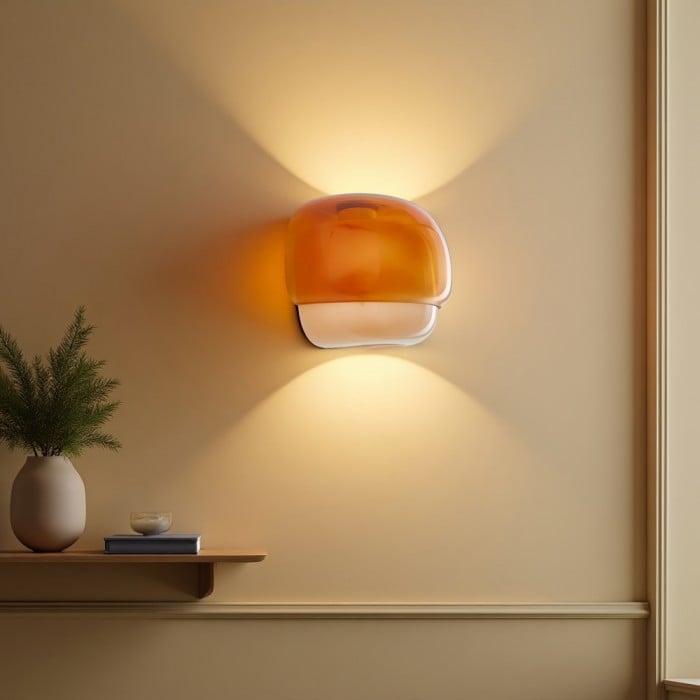 克林科 彩色玻璃双球壁灯 | 1+1 免費