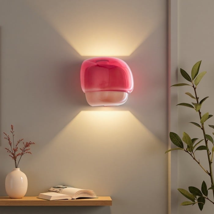 克林科 彩色玻璃双球壁灯 | 1+1 免費