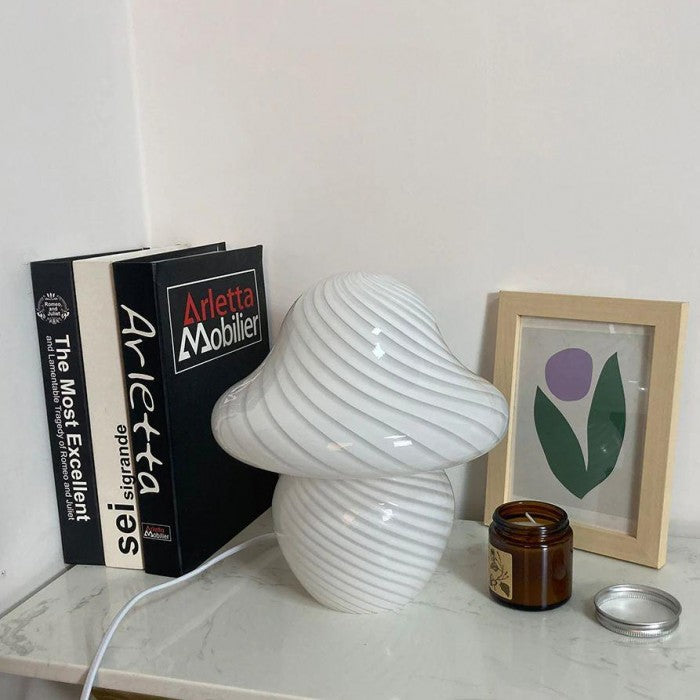 蘑菇造型 LED 玻璃桌燈 | 1+1 免費