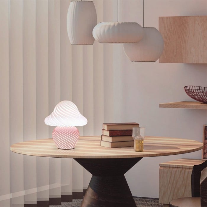 蘑菇造型 LED 玻璃桌燈 | 1+1 免費
