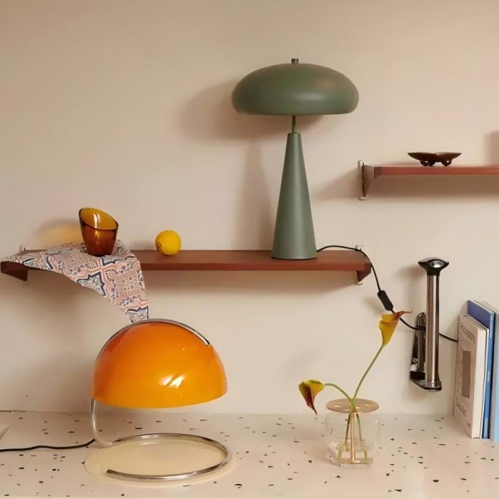 復古包豪斯風格布丁玻璃桌燈 | 1+1 免費