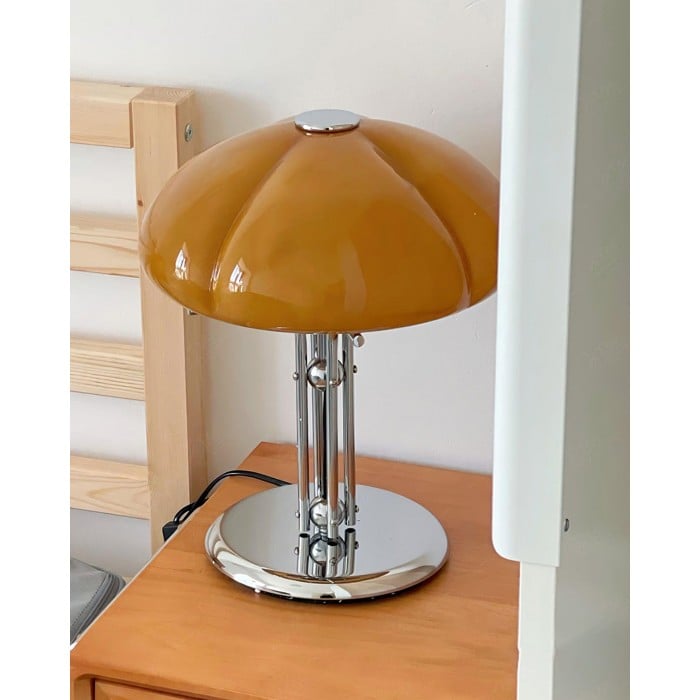 復古包浩斯蘑菇玻璃桌燈 | | 1+1 免費