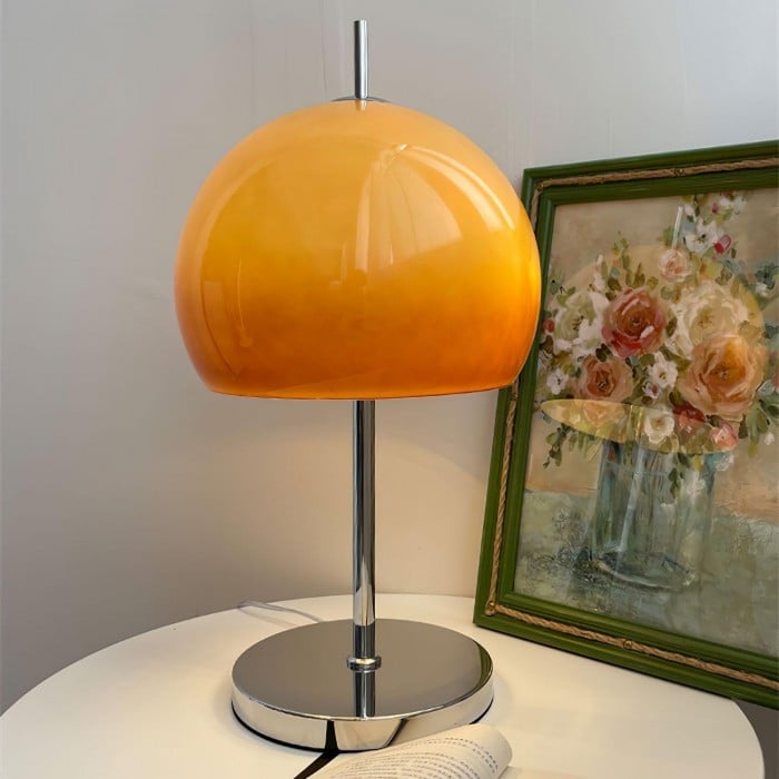 復古包浩斯蘑菇玻璃桌燈 | | 1+1 免費