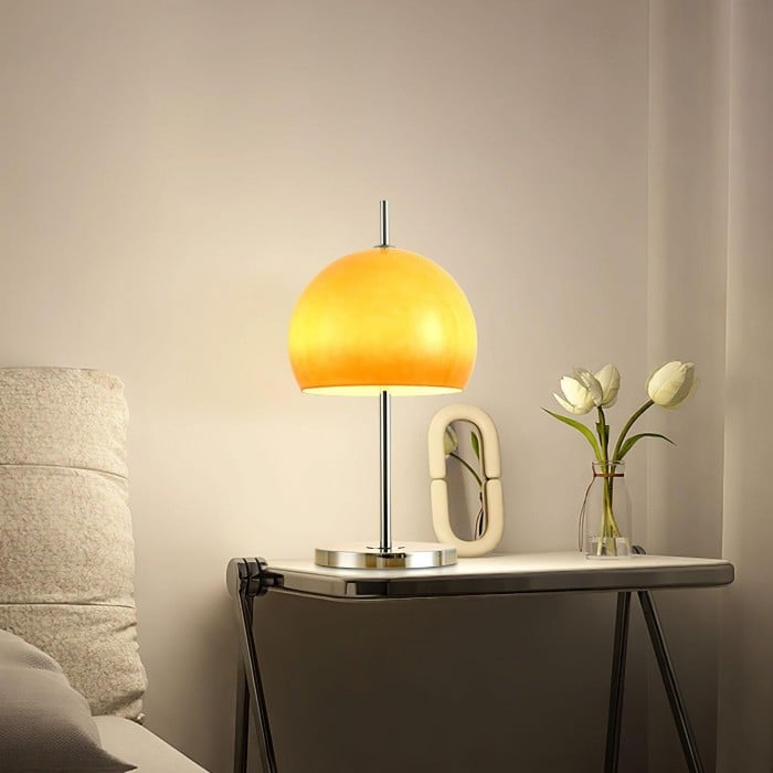 復古包浩斯蘑菇玻璃桌燈 | 1+1 免費